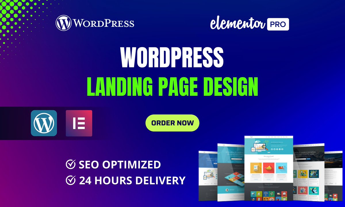 I will create wordpress landing page website using elementor pro

Hire Me: fiverr.com/share/VbG31x
 
#landingPageDesign #wordpressLanding #wordpressWebsite #elementorWebsite #landingPage