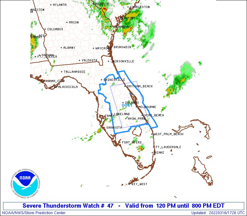 NWS Storm Prediction Center on Twitter "1227pm CDT SPC_Watch WW 47