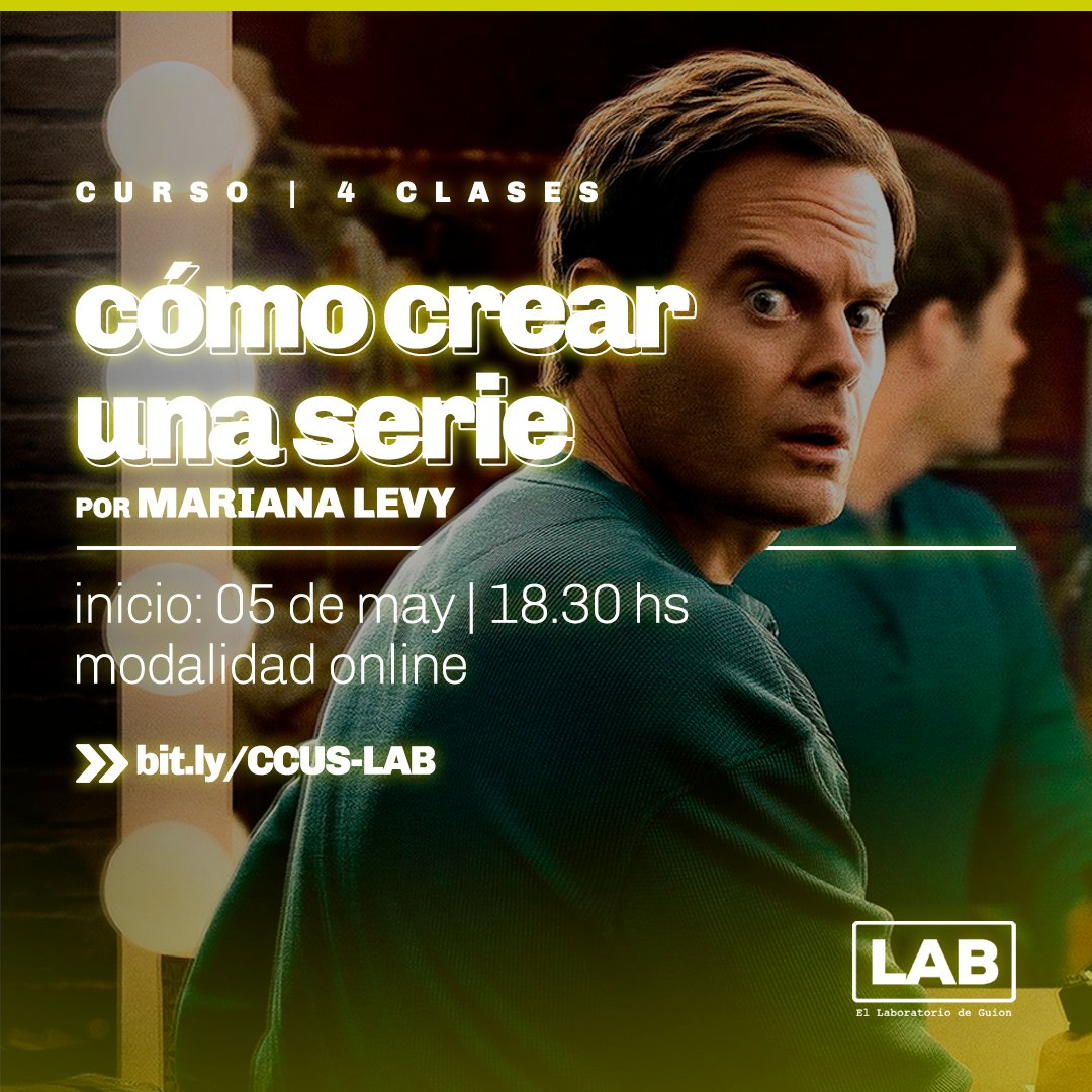 marianevy's tweet image. Voy a estar dando este curso sobre cómo empezar a pensar una serie y armar una biblia. Es en mayo, pero el año pasado se agotó rápido, así que si les copa, ya saben. 
laboratoriodeguion.com/producto/como-…
