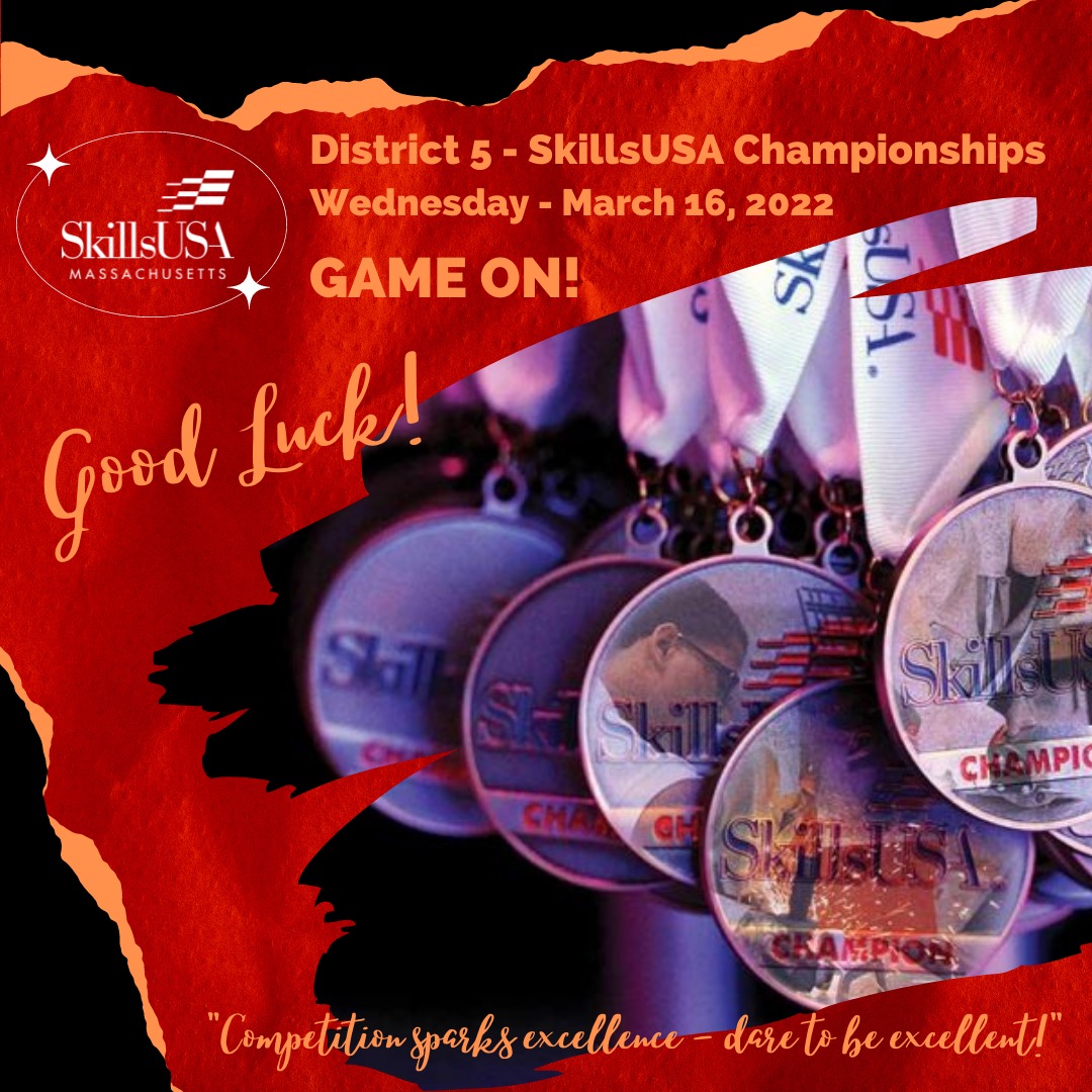 maskillsusa's tweet photo. Good luck to all District 5 competitors today!
.
.
.
.
.
#district5 #championsatwork #leadersintraining #CTE #skilled #skillsusa #maskillsusa https://t.co/OC1srGc2TB
