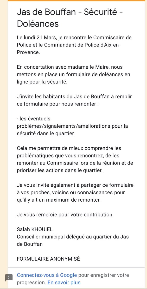 chamakou13's tweet photo. #Doleances #securite #quartierprioritaires #Jasdebouffan en espérant qu’il y ai d’autres doléances sur d’autre sujets comme l emploi , équipement sportif , mobilier urbain etc pour les jeunes du jas !   @salahkhouiel @aixmaville @JMPerrinAix https://t.co/rSwMJczsrg