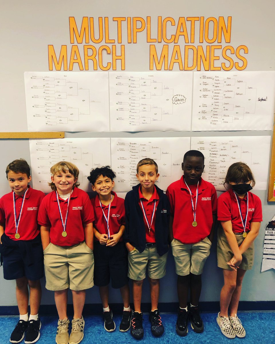 Each 3rd grade class competed in Multiplication March Madness and these multiplication masters are headed to the the playoffs! Good Luck! @csusahq @csusajonhage