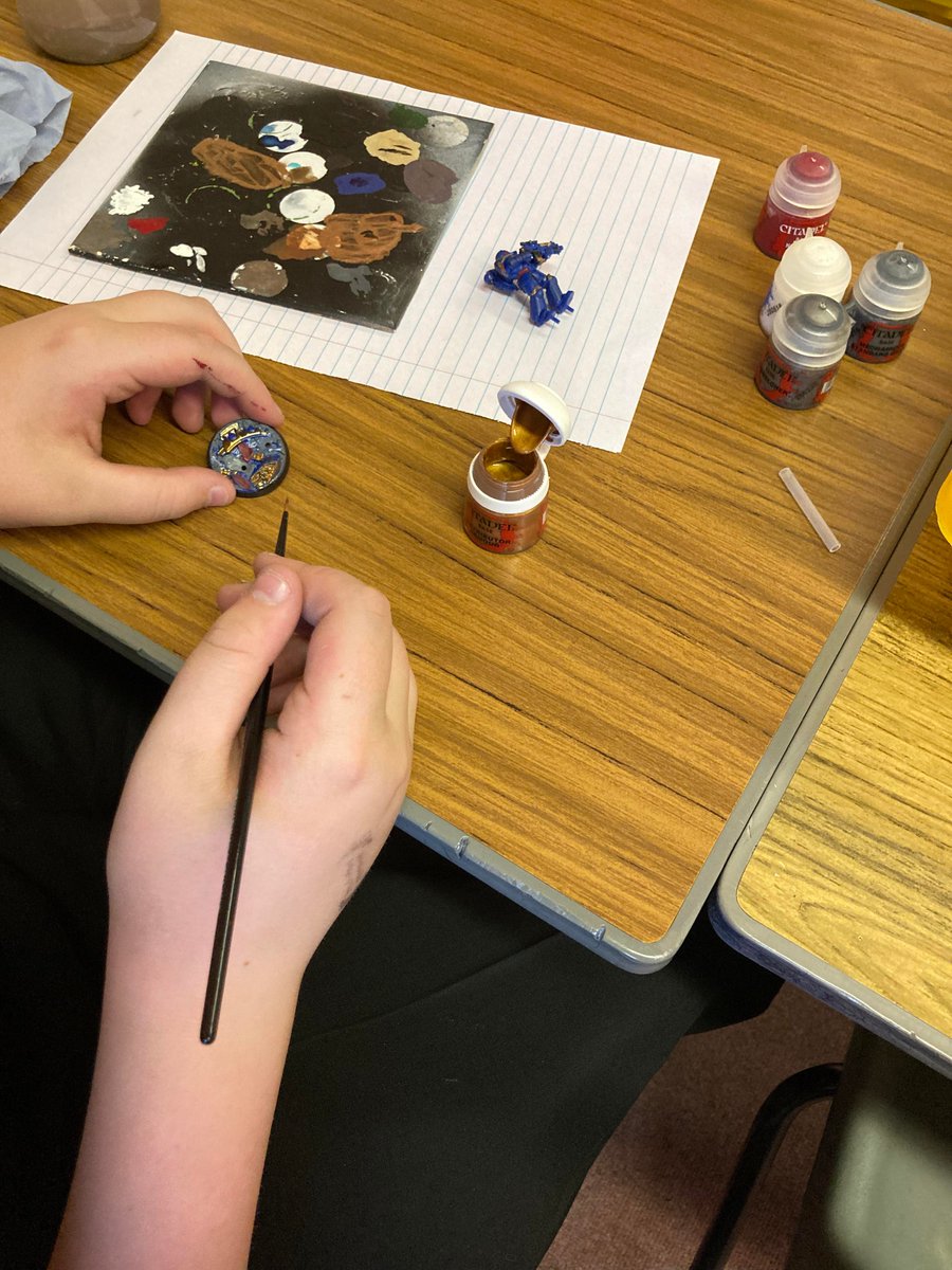 ClubMintlaw's tweet photo. A little bit of everything at Warhammer Club today after school. 2000pts Age of Sigmar matched play, a multi-table 40K game, Black sails and even a bit of painting! 🖌️🎲 https://t.co/Az8Gq3UnYW