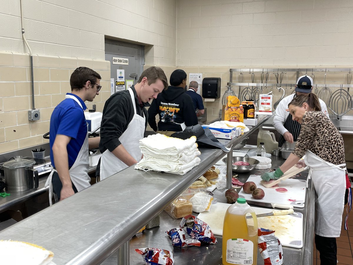 TonyClarkCP's tweet photo. There is complete Food &amp; Beverage chef “chaos” happening in our main kitchen right now. Can’t wait to share this team building story with you in a few weeks! 🤪 https://t.co/99SVieIlUk