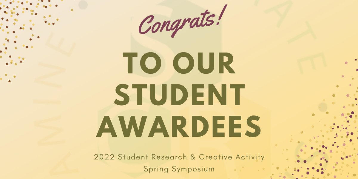 SacStateSRC's tweet photo. Congrats to all of our student awardees from the 2022 Spring Symposium!

#sacstateresearch https://t.co/QbymUBBe4z