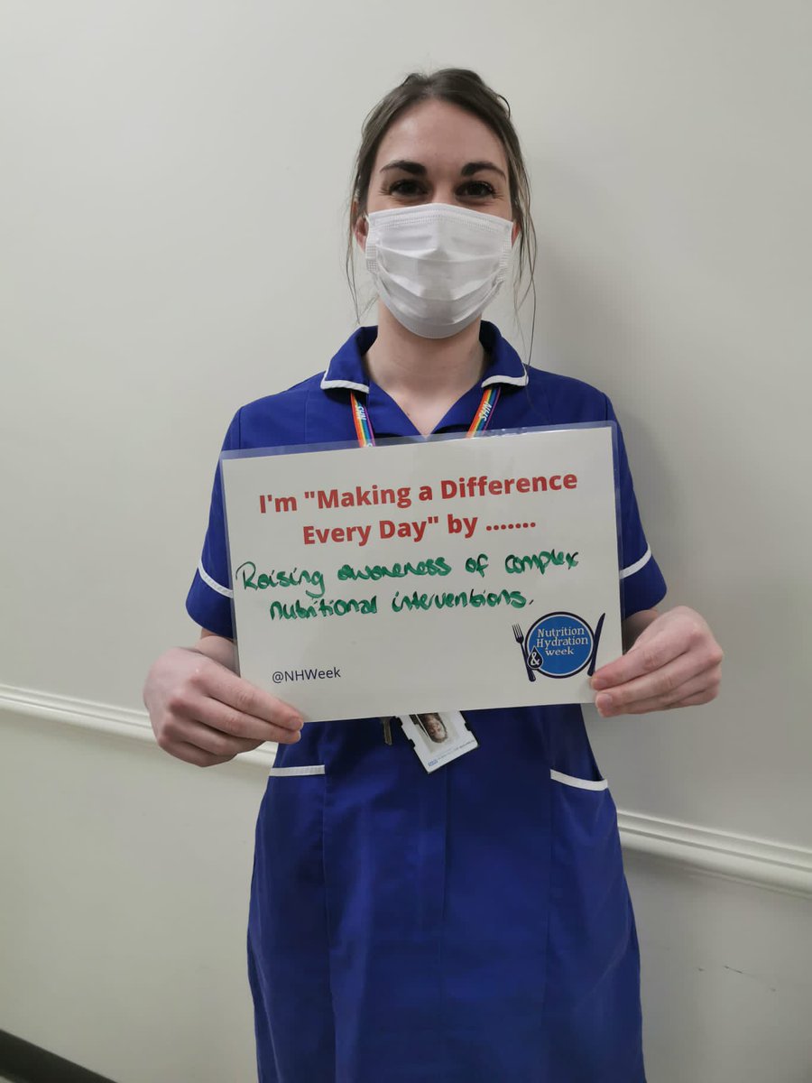 Our fantastic nutrition nurse specialist <a href="/Jess_McDon94/">Jessica Nelson</a> looking after complex patients with intestinal failure <a href="/NewcastleHosps/">Newcastle Hospitals</a> #NHWeek2022