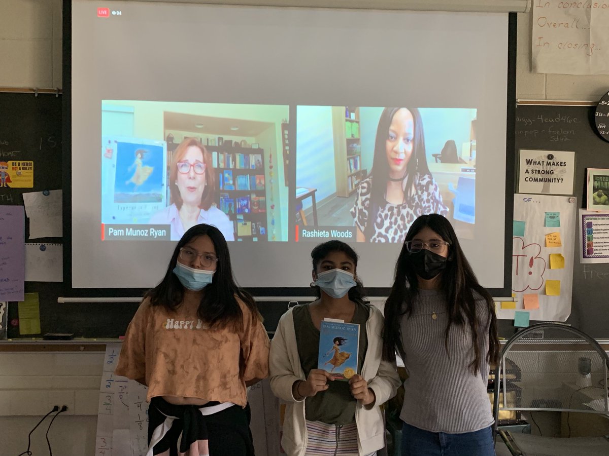 cproffitt's tweet photo. I love author visits! My students had so much fun listening to @PamMunozRyan discussing Esperanza Rising!! #62learns #workingtogether #GrowAtFO https://t.co/2DLPDVUpUc