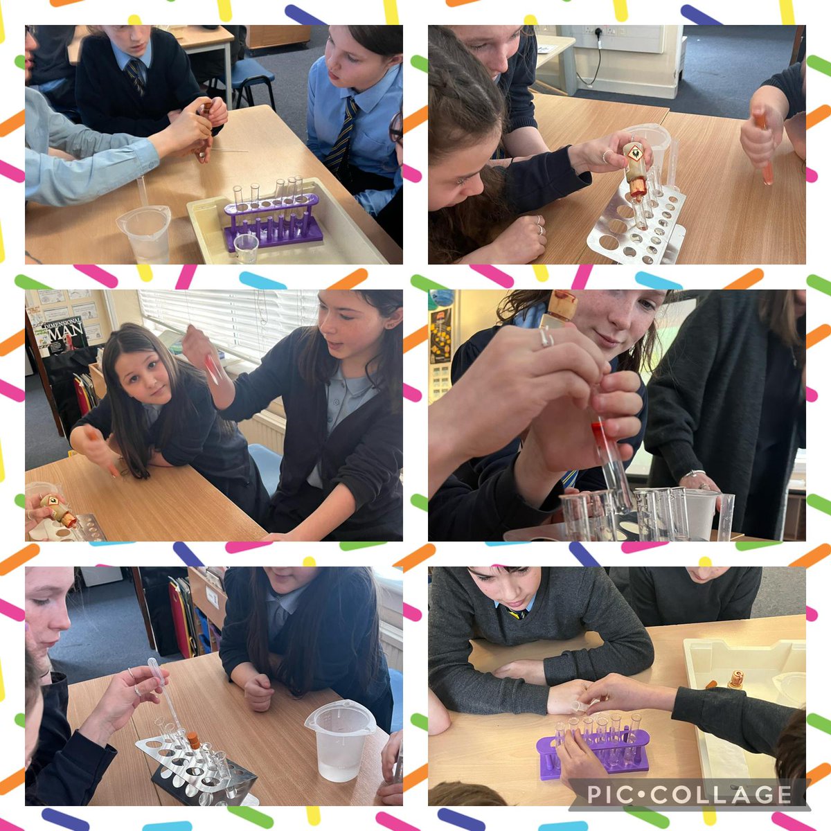 OLM_Primary's tweet photo. P7a enjoying exploring acids and alkalis with Mrs Harkess today. Thank you very much for a wonderful experience.
#stemweek2022 #olmstem #science https://t.co/sQbaNsO91O