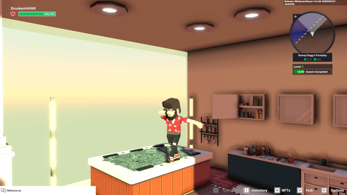 HawkDrunken's tweet photo. @TheSandboxGame yeah hommie i gotta chance to visit snoopdogg mansion and u know right i took a money bath..💸🤩 #SandboxAlphaS2Contest $SAND #SAND 
👇 #SandboxAlphaS2 https://t.co/7tzCEUpZZs