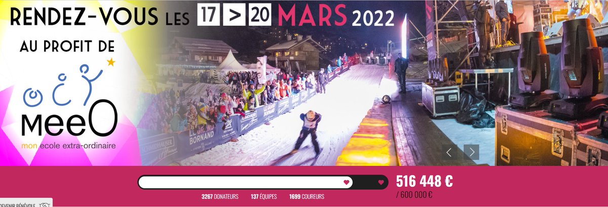 mongrandbo's tweet photo. #GlisseEnCoeur🏁❤️Course aux dons, le cap des 500 000€ de dons récoltés pour l'École MEEO a été franchi ! Merci du fond du💓!🙌
👉Découvrez qui occupe actuellement les 1ères places coté Tribus et entreprises
🤝L'École #MEEO a besoin de nous tous: https://t.co/FPUCSGcgr5❤️
#GEC22 https://t.co/0zrGVP5LUJ