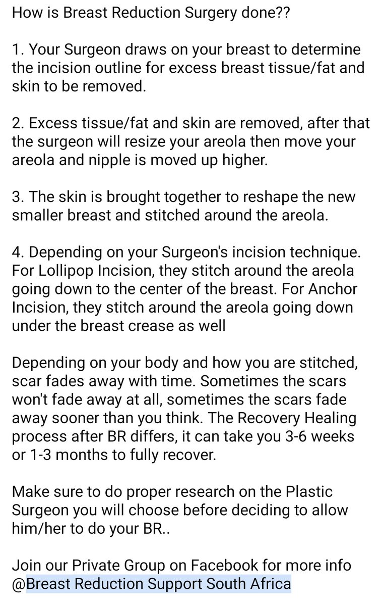 Breast Reduction Support SA (@brsupportsa) on Twitter photo Do you suffer from Macromastia (Big Breast) and you want to reduce them to Smaller Breast for Free/Cash/Medical Aid? Get more Info on our Facebook Group:Breast Reduction Support South Africa <a href="/BRSupportSA/">Breast Reduction Support SA</a>
#BreastReduction | Trevor | #TheWifeShowmax | #KoloiChallenge | #FuelPrices Do you suffer from Macromastia (Big Breast) and you want to reduce them to Smaller Breast for Free/Cash/Medical Aid? Get more Info on our Facebook Group:Breast Reduction Support South Africa <a href="/BRSupportSA/">Breast Reduction Support SA</a>
#BreastReduction | Trevor | #TheWifeShowmax | #KoloiChallenge | #FuelPrices