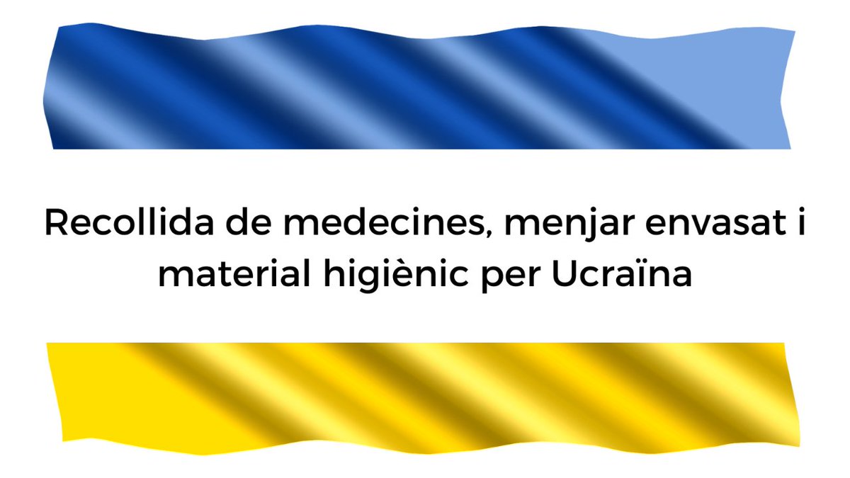 👉 Des d'#ElBaltà l'escola, i en resposta a les famílies ucraïneses que tenim al centre, demanem la col·laboració en la recollida de medecines, menjar envasat i material higiènic. 

👤 Ho podeu portar a l'escola i cada tutor/a ho recollirà.