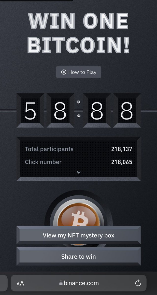 Well it was fun #BitcoinButton #Binance