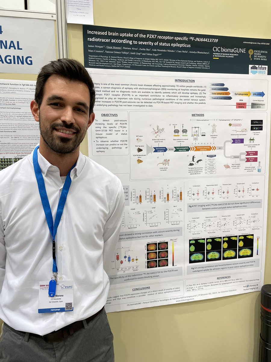 Llop_Lab's tweet photo. Super interesting poster about status epilepticus imaging 🧠 in #EMIM22 located at Functional Neuroimaging panel by our PhD student Oscar 👨🏻‍🔬 https://t.co/TY7Fl6X4iu