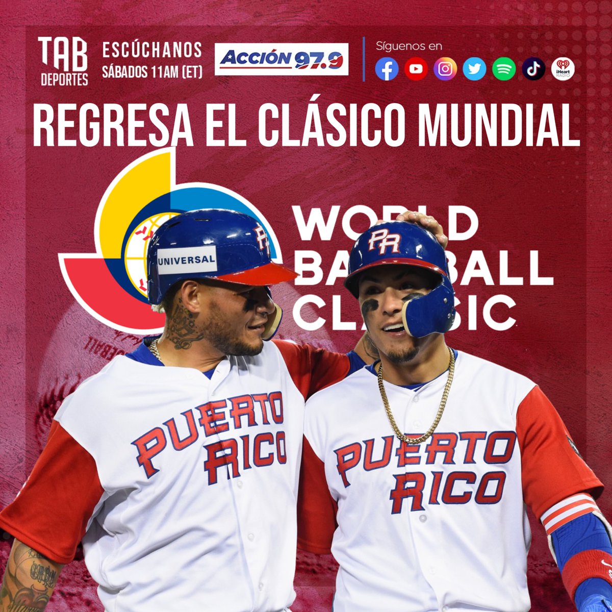 tabpr's tweet photo. Oficialmente regresa el Clásico Mundial de Béisbol. El #WBC se jugará en el 2023, la última vez que se jugó fue en el 2017. https://t.co/P1tuGwy95Y