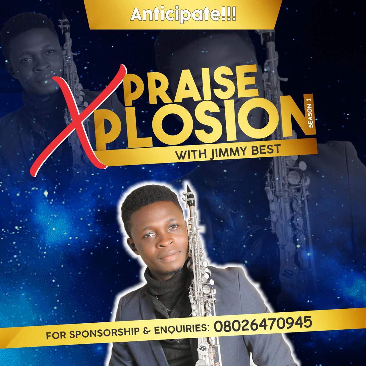 Jimmysax's tweet photo. On God...maiden edition of Praise Explosion, watch out https://t.co/OzEcZR5bbH