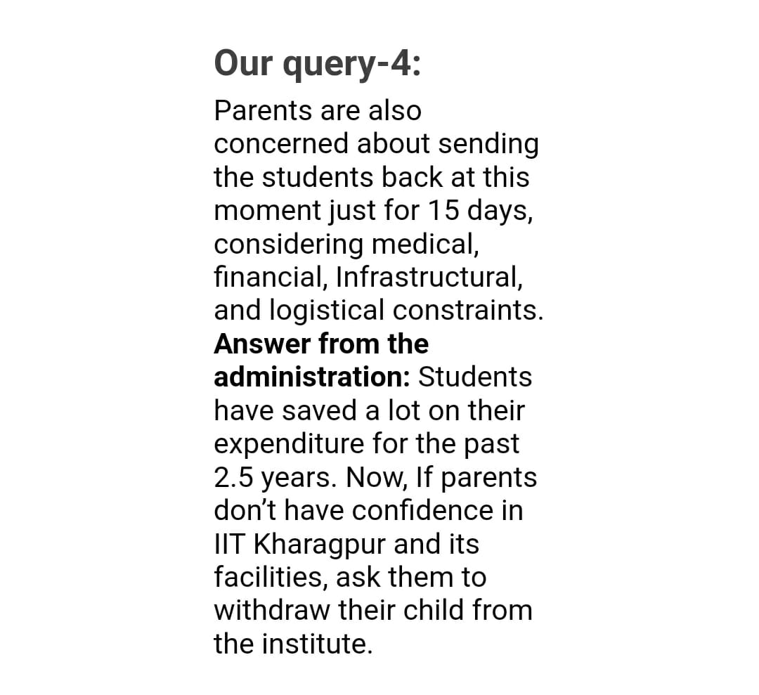 KaviyaLakshya's tweet photo. No student expects such inhuman response from their institute administration, an administration who doesn't even hear to student representatives 
Dictatorship at its peak in @IITKgp
#StudentsLivesMatter @PMOIndia @miniesdiary @dpradhanbjp @MamataOfficial @pbhushan1 @HRC https://t.co/0XxSWZcROL
