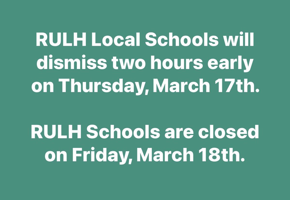 RULH School District tweet media