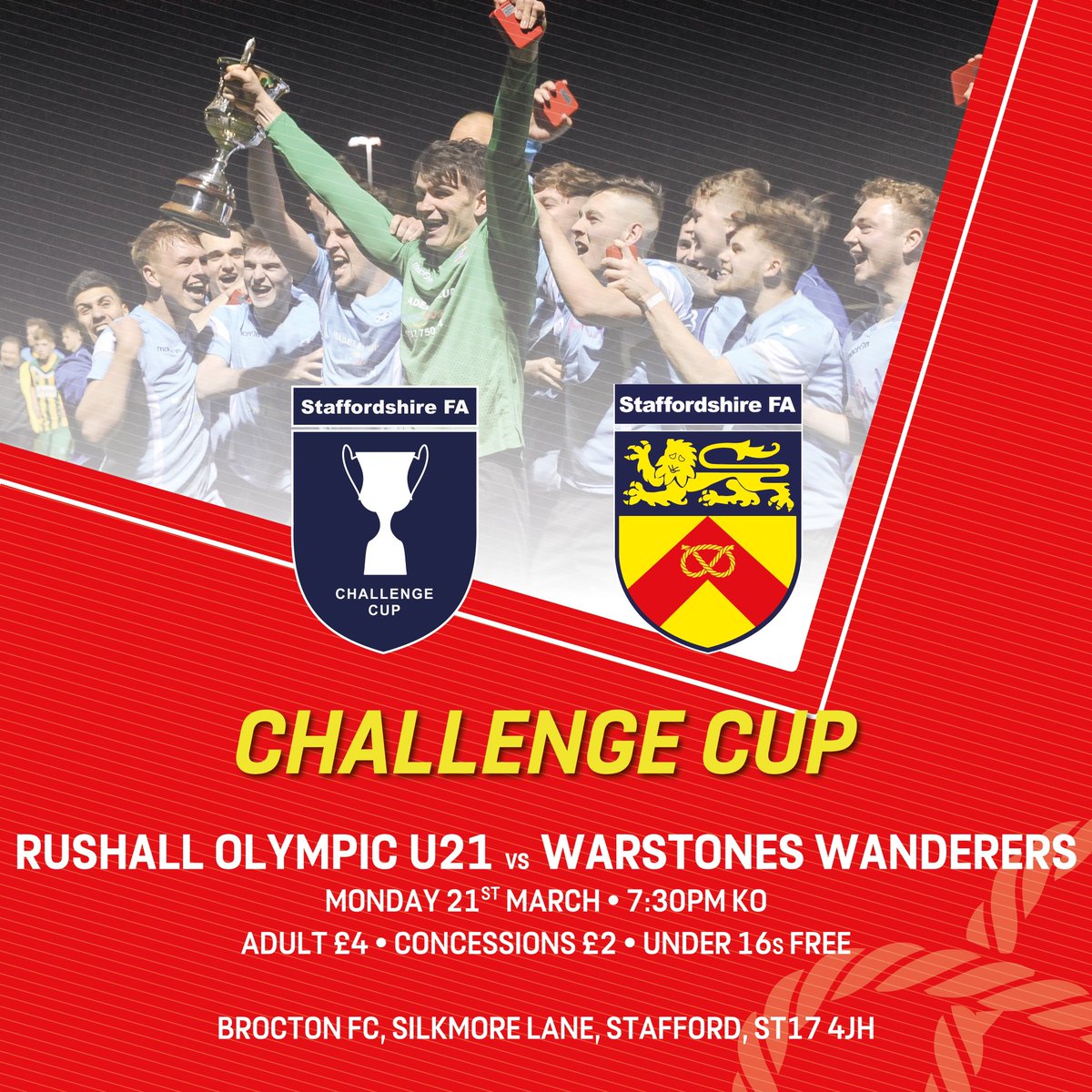 🏆FINAL COUNTDOWN.

Next up we are in <a href="/StaffordshireFA/">Staffordshire FA</a> Cup Final action 🙌

<a href="/ROFCOfficial/">Rushall Olympic FC</a> 
#ShareThePicsPassion 
#UTP💛🖤🏆