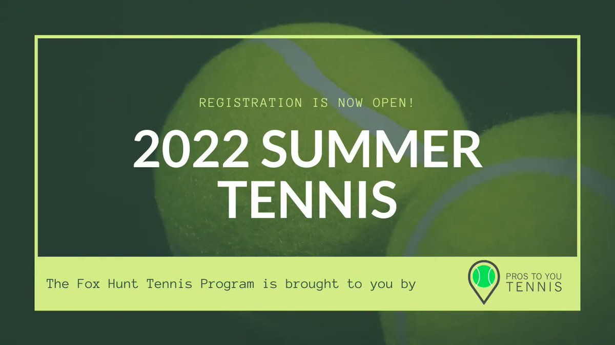 🎾 Summer tennis registration is OPEN! Sign-up today.

 Register here 👉 buff.ly/381Tt1A

(You don't have to be a member to participate in some of our tennis programs.)
#tennis #summeriscoming #tenniscamp