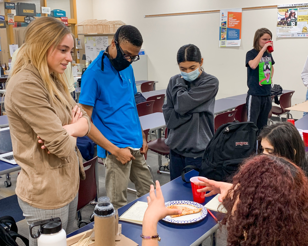 smallwoodinc's tweet photo. As part of the ACE Mentor Program, Jim Chamberlain and Alayna Jacoway visited Marietta High School to speak with students about what they can expect during their college education in Architecture. Learn more about the @ACEMentorATL here: https://t.co/ayd2ft883Q https://t.co/yuHRnlUTcU