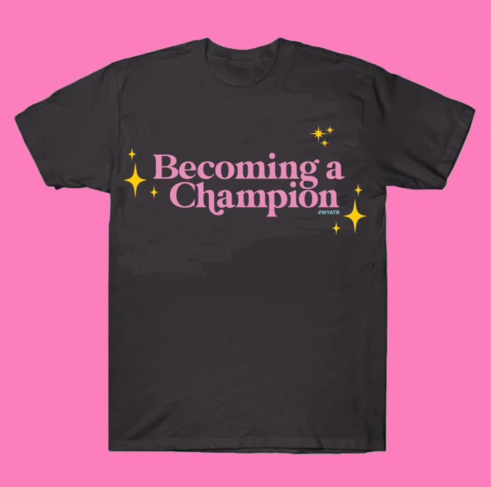 ArdenMyrin's tweet photo. ✨Doing a T-Shirt giveaway with @TeePublic! Retweet this tweet anytime between now &amp; 3/21 for your chance to win a free shirt! 💕We’ll choose two winners on Monday, until then check out our store &amp; our Champion Capsule collection here! @annahossnieh #wyatr https://t.co/pxRoQvizby https://t.co/0Avsg5AGQP