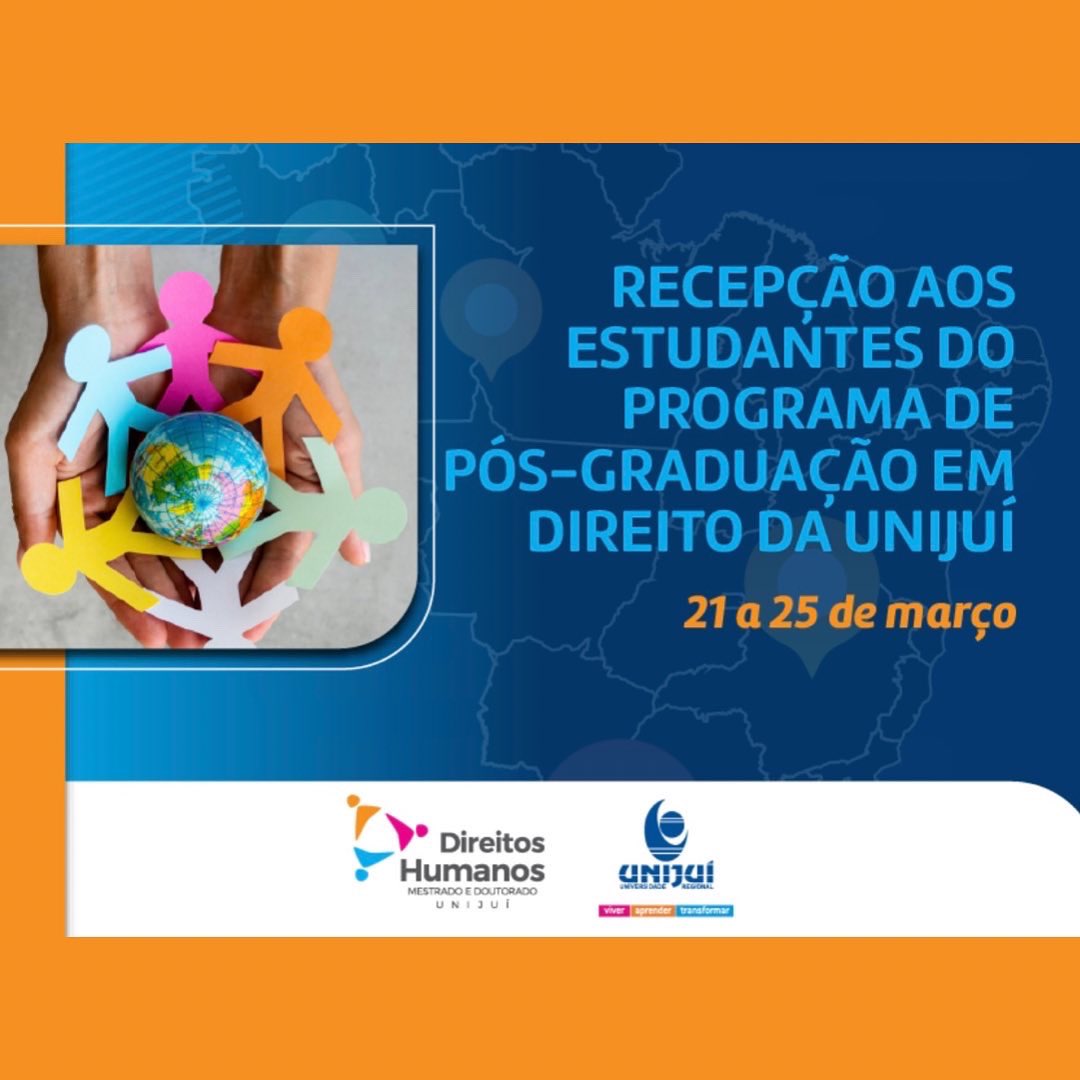 gpmundus's tweet photo. Recepção aos estudantes do PPGD da Unijuí. Atividades organizadas pelos Grupos de Pesquisa. Programe-se! 🤓📚 https://t.co/gBL4qtLu7y