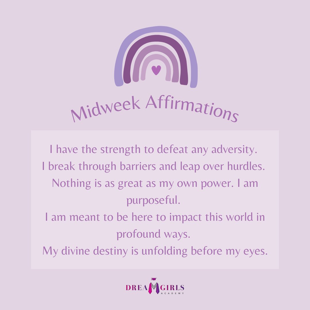 DreamGirlsAcad's tweet photo. Some affirming words this Wednesday, remember…

Repetition is the mother of all skill ~ Tony Robbins 

Share this with a friend 💜

#empoweredtorise #midweekreminder https://t.co/tiNtAPmLs6