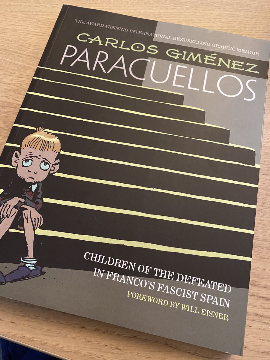 eurocomics_us's tweet photo. Today is the birthday of Carlos Giménez, born in 1941. Paracuellos, his graphic memoir about his life in post-WWII Fascist Spain is a must read for every history student and fan of comic art. #eurocomics #paracuellos #carlosgimenez https://t.co/fcfwPmGwqp