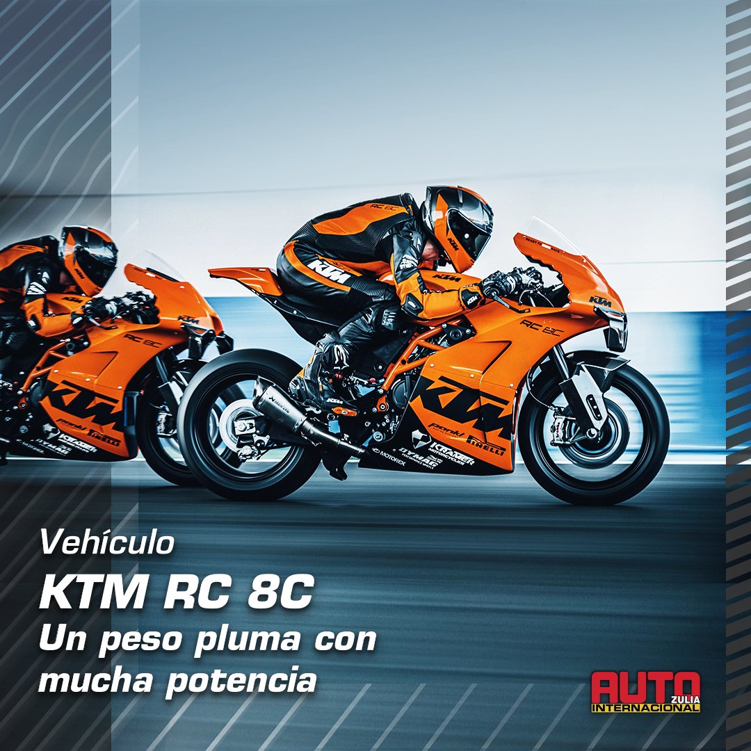 autozulia's tweet photo. En la #RevistaAutozulia queremos hablarles de la #Innovacion que la Austriaca #KTM ha presentado como #RC8C la cual ha sido fabricada de forma artesanal y sin duda alguna será un privilegio para quien la posea ya que solo habrá 100 ejemplares.🔥🏍
#ktimrc86 #MotoGP #tecnologia https://t.co/tE1NyMkM4j
