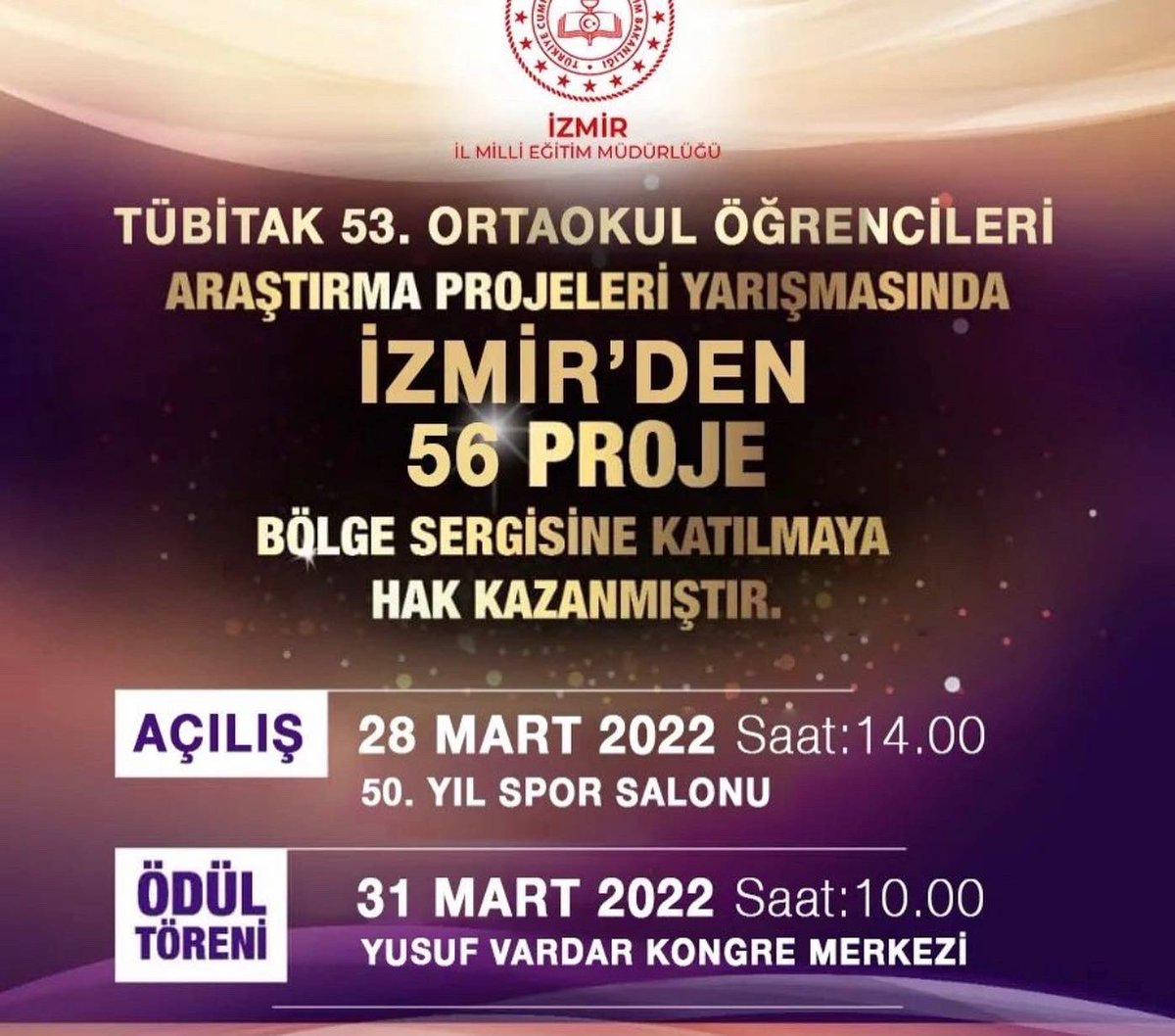 KonuralpSehit's tweet photo. TÜBİTAK 2204-B Ortaokul Öğrencileri Araştırma Projeleri yarışmasında Buca’yı temsil eden tek okul olduk. Öğrencilerimiz Zehra Atik, Poyraz Tanyerli ve Hakan Taha Togay’ı tebrik ediyoruz.
@MucahitYentur
@izmir_ilmem
@hsyngnsksv
@bucamilliegitim
@BucaKaymakamlk
@hyazar42
@OmerUlup https://t.co/sMDaaJO0Cj