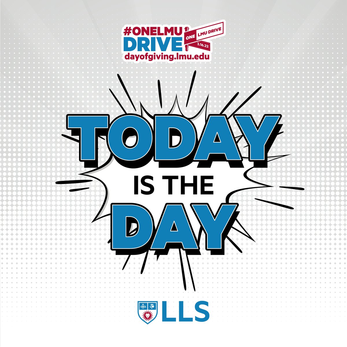 Today is the day! On LLS Day of Giving, join supporters from around the world who will give to centers, clinics and scholarship programs that empower the law school to train the next generation of attorneys for others. 

#onelmudrive 

bit.ly/3vGkPXO
