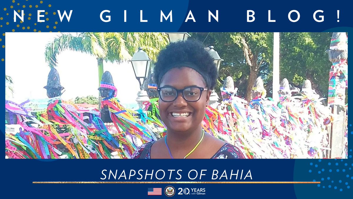 "I attribute much of my personal growth to my willingness to be uncomfortable while studying abroad. Being immersed in the unfamiliar caused me to lower my guard and expand my way of thinking." - Kashmiere Dotson (Brazil, 2017)

gilmanscholarship.org/blog/