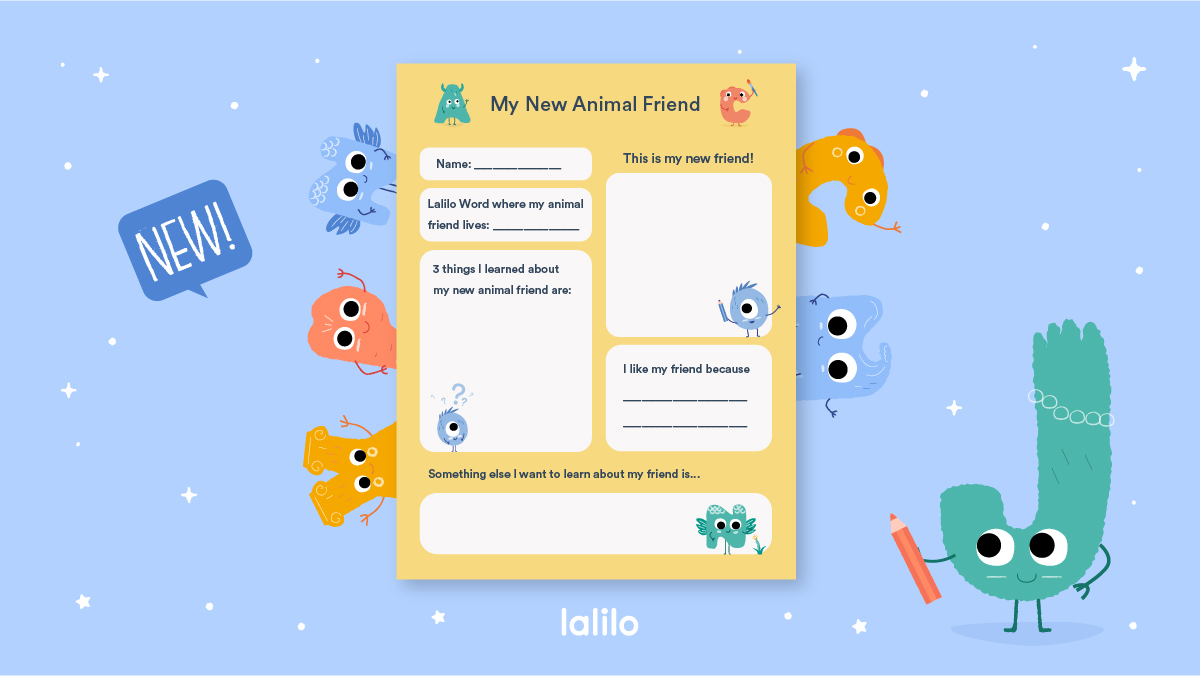 As your students earn Reward Stories on Lalilo, they will meet many new animal friends. With the My New Animal Friend activity, your students can share what they’re learning about each new friend they meet! Grab your copy today! bit.ly/3JeH3nB