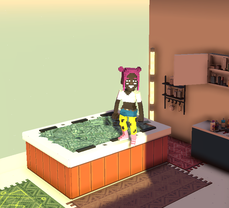 Teylinar's tweet photo. @TheSandboxGame I just participated in the daily #SandboxAlphaS2Contest for a chance to earn up to 1,000 $SAND! Starting March 16 - Take a money bath in Snoop Dogg Mansion. Check out my screenshot below!
👇 #SandboxAlphaS2 https://t.co/zMsVAGJmmG