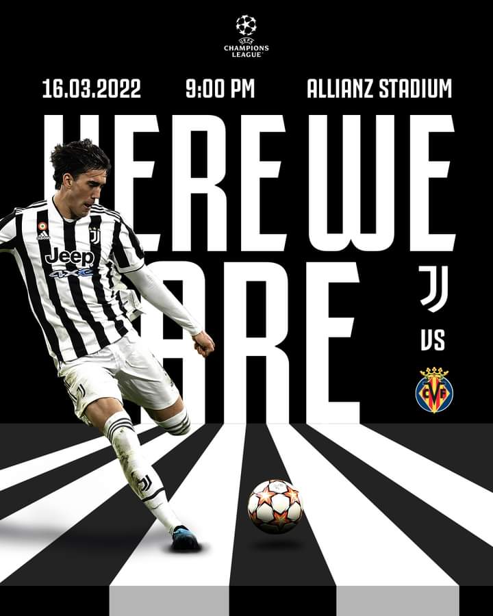 JuventusSLV's tweet photo. #JuveMatchDay

Es HOY

#JuveVillarreal por #UCL 
2pm https://t.co/TreBc22PTk