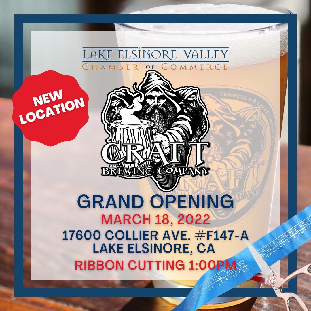 CtyLakeElsinore's tweet photo. #SpotlightNewBusiness: Join the Lake Elsinore Chamber on Friday, March 18 at 1:00 p.m. for a ribbon cutting ceremony to welcome Craft Brewing & Kitchen to their new location at the Lake Elsinore Outlets. βοΈ
π Lake Elsinore Outlets - 17600 Collier Ave. #F147-A
#SpotlightLE https://t.co/v1aqUAHbmf