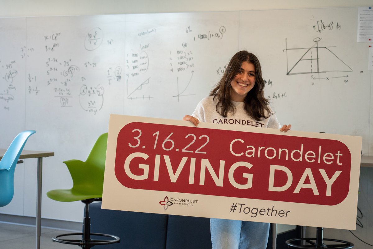 Carondelet_HS's tweet photo. The math is looking good!
We're 55% of the way towards our Giving Day goal. 137 donors, representing 51 grad years, have made a gift. We're doing this, #Together! https://t.co/4klpNsHtCO
