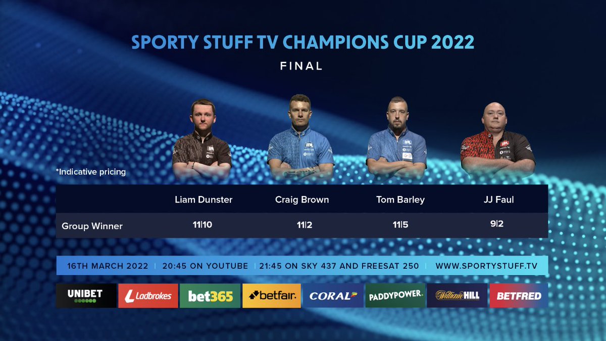PickersPicks's tweet photo. 🎱Pickers Picks 🎱

Lots of betting available tonight for the Event 3 Final with our betting partners.

Who do you think will win and take that last place in the Grand Final?
@IPAPool @tv_sporty @GaryWiltshire16 @pickworth_marc https://t.co/d93hBbNkyw