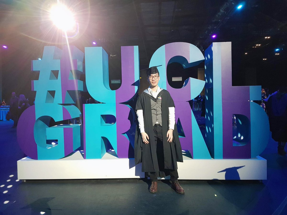 binyuecon's tweet photo. A late graduation ceremony, but it’s great to meet classmates again at UCL. https://t.co/Z0VZAtx5Ry