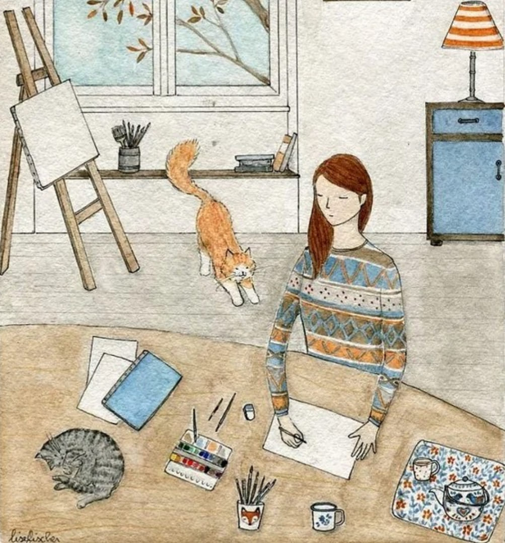 gregcatarino1's tweet image. "Painting is just another way of keeping a diary." (Pablo Picasso)
Illustration by Lisefischer