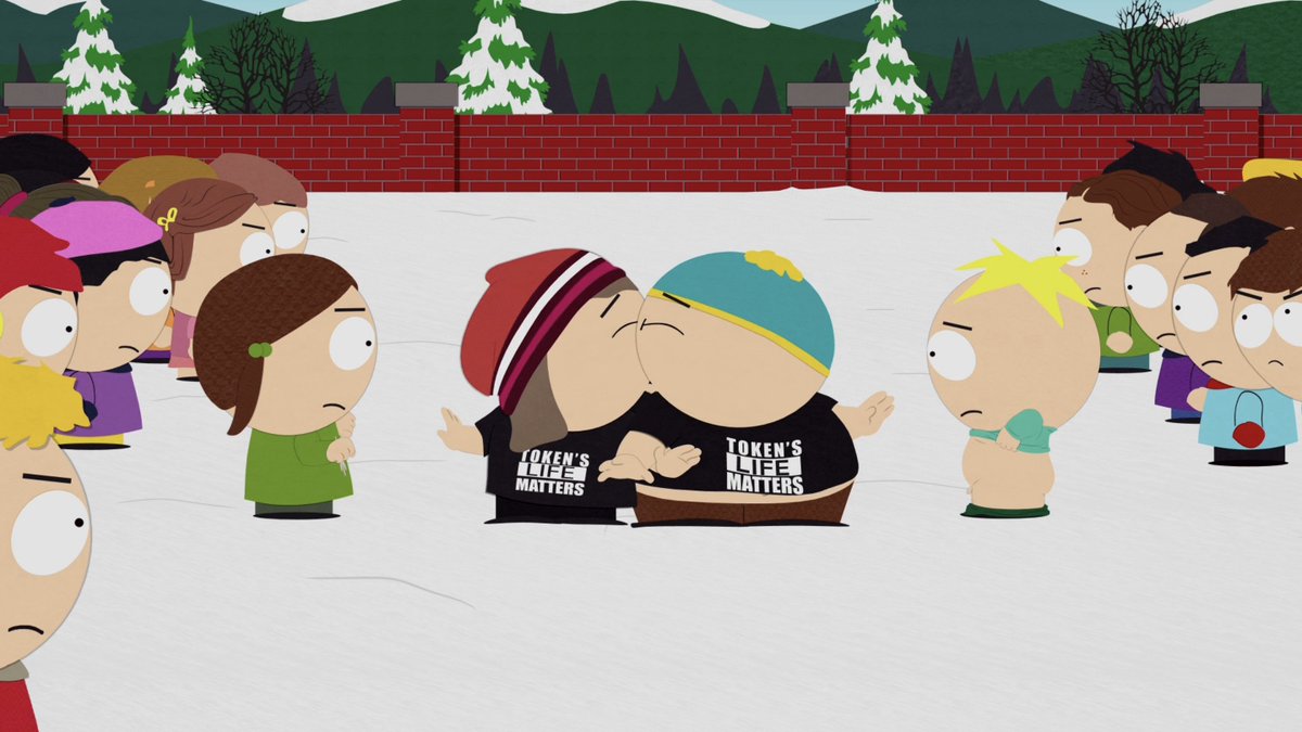shokikita's tweet photo. Cartman's written as an unpleasant, insufferable person nobody likes but he's also the guy who's kissed the most girls somehow https://t.co/sDvHi6iJiz