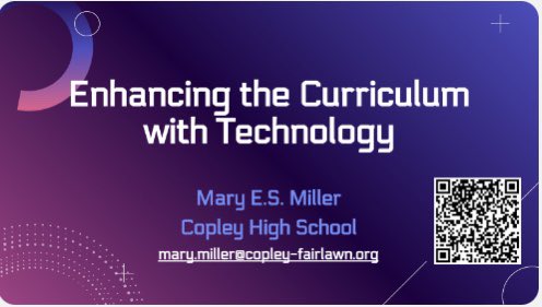 Enhancing the Curriculum with Technology #NEOTech2022 docs.google.com/presentation/d…