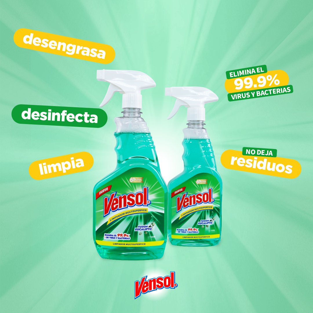 calidadvensol's tweet photo. ¿Ya conoces las propiedades del nuevo Vensol Limpiador Multisuperficie?

#HechoEnVenezuela 🇻🇪 con #CalidadVensol https://t.co/NXwYikJGHf