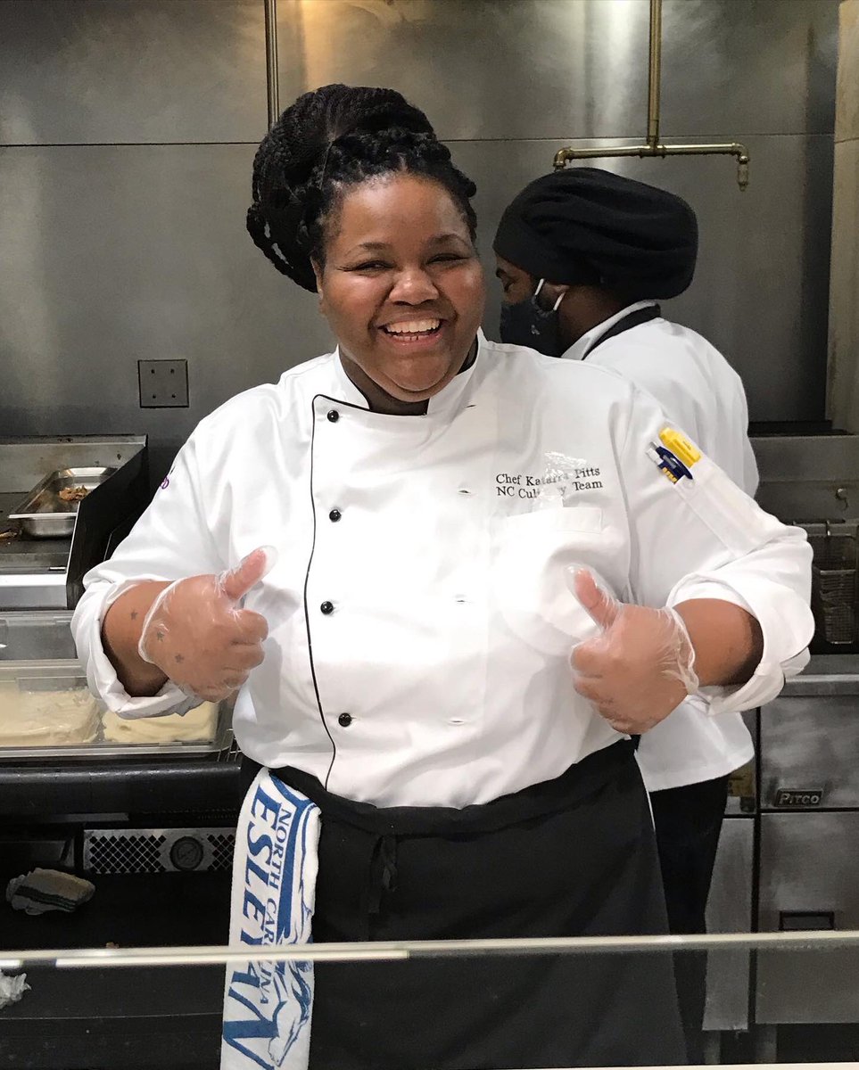 UmoDining's tweet photo. The votes are in…Congrats to Chef Katarra Pitts from @ncwdining on her winning Wonton Taco dish! She &amp; Chef Rafael from @bravesdining1 both did a great job 👏 Thanks to DJ Gizmo for the music &amp; all that voted, we hope you enjoyed the food! #battleofthechefs #sodexo #campusdining https://t.co/3Y6zmyrbNv