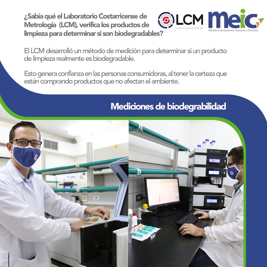 ♻️El trabajo del <a href="/lcmmetrologia/">Laboratorio Costarricense de Metrología</a>, genera confianza para garantizarnos productos #biodegradables.
