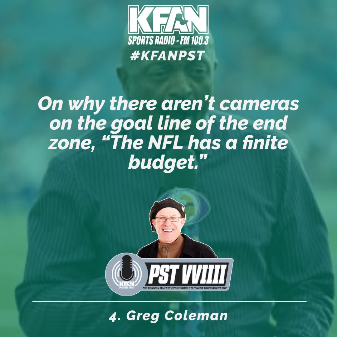gregcoleman8's tweet photo. I don't usually get caught up in fan voting tournaments online, but being on KFAN is always a fun time. Good luck to everyone involved!
Vote here:
https://t.co/d4exRywML6
#gregcoleman #minnesotavikings #kfan #kfanpst https://t.co/EspMtZZyIV