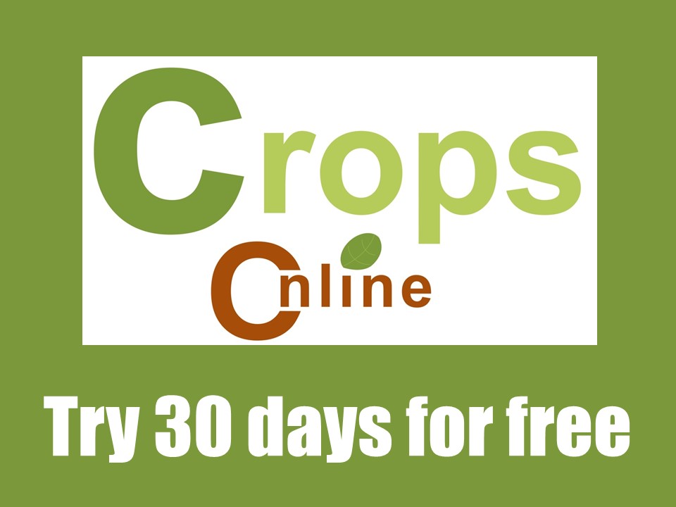 CropsOnline's tweet photo. Crops Online currently has an action that you can try all Crops Online modules 30 days for free, without any obligation.

Go to our site and click the button: Request demo account
https://t.co/8nwKPwLSeV https://t.co/sCAghzSOeE