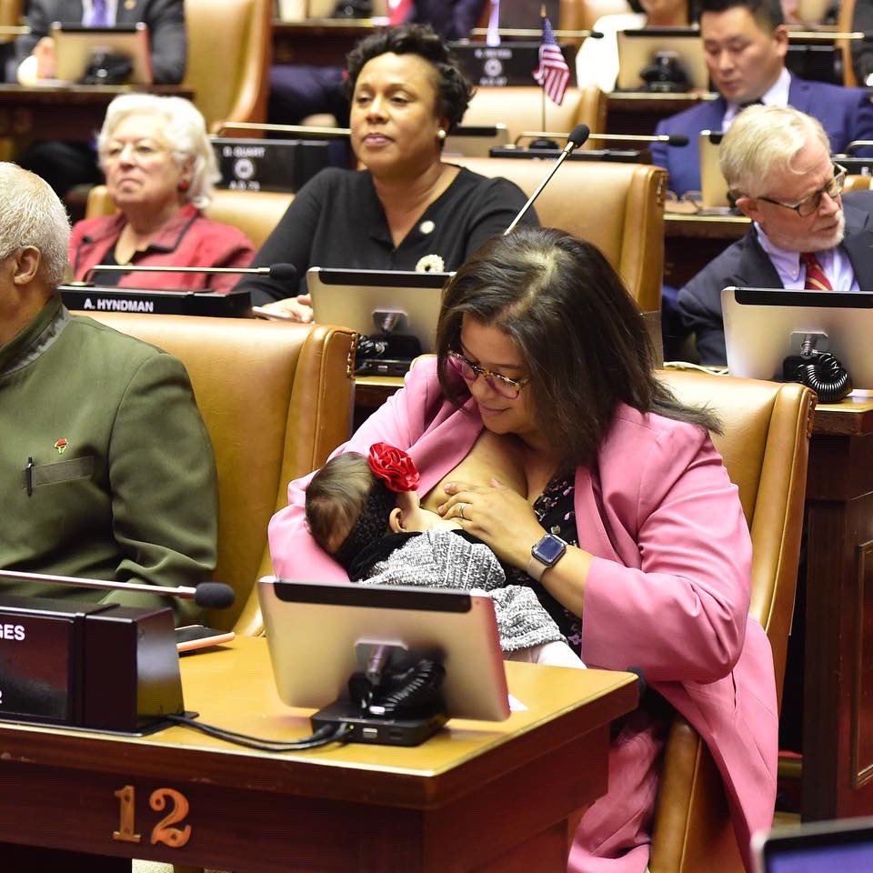 SolagesNY's tweet photo. The baby that I breastfeed on the floor of the New York State Assembly is now a threenager!
#momlife #ThenAndNow #WomensHistoryMonth #assemblywoman https://t.co/z90HBeIT9s