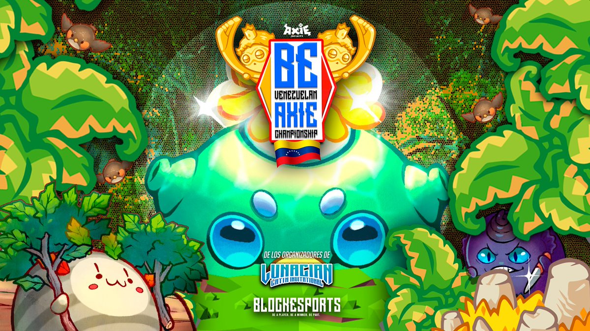 ¿El Mayor Torneo de Esports en la historia de Venezuela, cuantos de aqui lo estaban esperando?👀

¡Les presentamos el BE Venezuelan Axie Championship! 🏆
#BEVAC